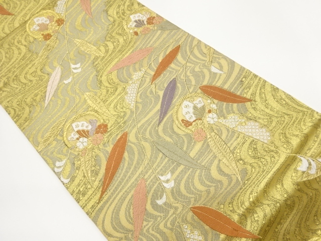 JAPANESE FUKURO OBI / KINSAI / WOVEN BUTTERFLY